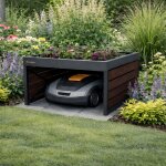 RoboPort Bloom - Robot Lawn Mower Garage with a plantable roof