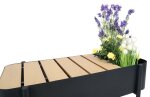 PlanterBench - Outdoor Bench in Oak Finish