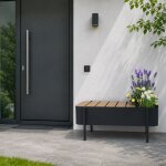 PlanterBench - Outdoor Sitzbank in Eichen-Optik
